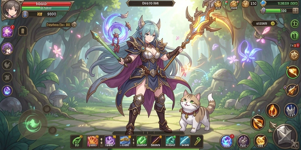 Tangkapan layar menunjukkan interface menu permainan yang intuitif.